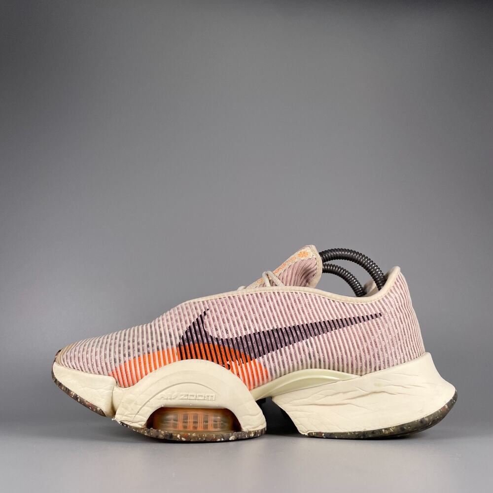 Nike Air Zoom Superrep 2 Women's 8.5 Beige Orange Running Shoes Trainers Sneaker